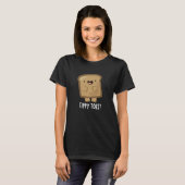 Tippy Toest Funny Tippy Toast Pun Dark BG T-shirt (Voorkant volledig)