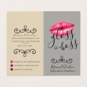 Tips en tricks Lipsense Distributor Visitekaartje (Buitenkant ongevouwen)