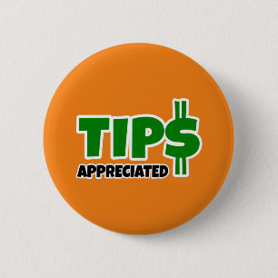 Tips gewaardeerd ronde button 5,7 cm