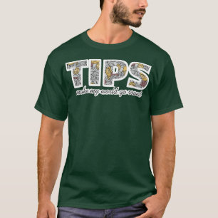 TIPS laat mijn wereld Canadese munten rondgaan T-shirt