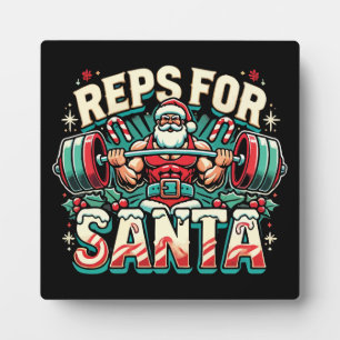 Tips voor de Kerstman - Funny Christmas Fitness Fotoplaat