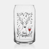 Tipsy and Bright Deer Blikvorm Glas (Achterkant)
