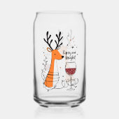 Tipsy and Bright Reindeer Blikvorm Glas (Achterkant)