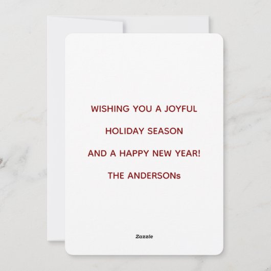 Tipsy and Bright Reindeer  Feestdagenkaart (Achterkant)