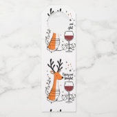 Tipsy and Bright Reindeer  Flessenhanger (Achterkant)