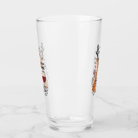 Tipsy and Bright Reindeer  Glas (Links)