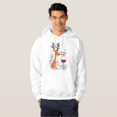 Tipsy and Bright Reindeer  Hoodie (Voorkant volledig)