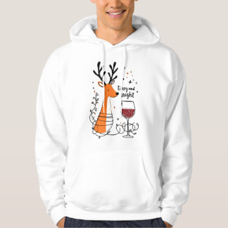 Tipsy and Bright Reindeer  Hoodie