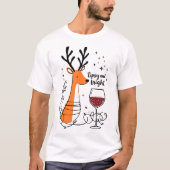 Tipsy and Bright Reindeer T-shirt (Voorkant)