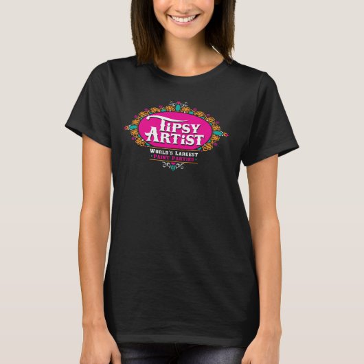 Tipsy Artist Black T Shirt (Voorkant)