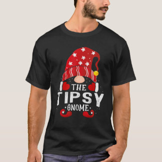Tipsy Gnome bijpassende kerst PJS voor familie T-shirt