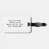 Tipsy heks op vliegend Bagagelabel (Achterkant horizontaal)