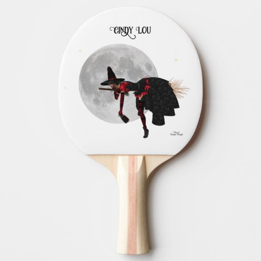 Tipsy heks op vliegende ruimte pingpong Paddle Tafeltennisbatje (Voorkant)