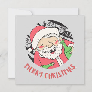 Tipsy Kerstman Kiek – Zalig Kerstkaart