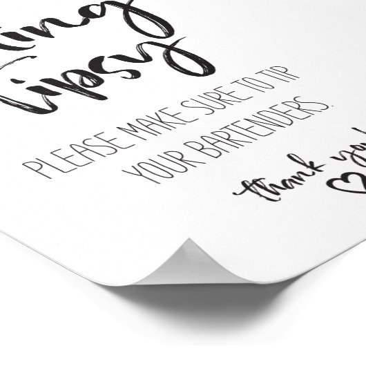 Tipsy-Poster voor weddenschappen Poster (Hoek)