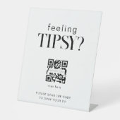 Tipsy Qr code Panneau d'extrémité de barre (Recto)