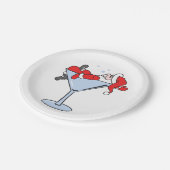 Tipsy Santa Papieren Bordje (Gekanteld)