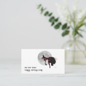 Tipsy sorcière sur le vol Cartes de visite de cham (Debout devant)