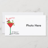 Tipsy-tini's Kikker Feestdagenkaart (Voorkant)