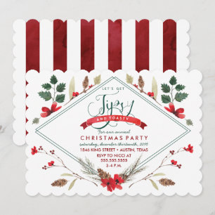 Tipsy & Toasty Holiday Party Uitnodiging