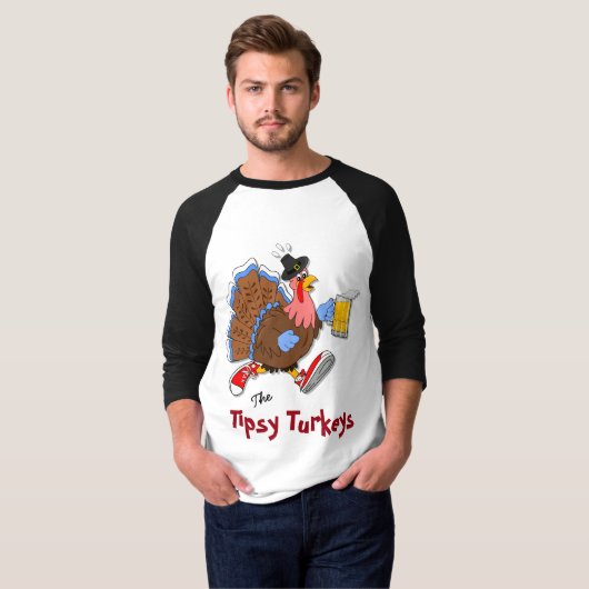 Tipsy Turkey (Bier) - Post-run T-shirt (Voorkant volledig)