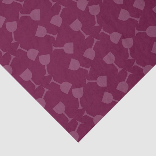 Tipsy Wine Glans Tissuepapier (Detail)