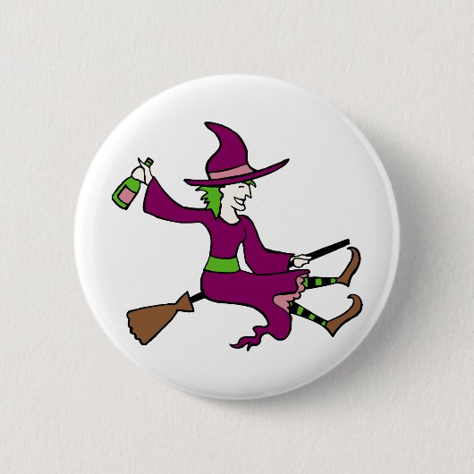 Tipsy Witch Ronde Button 5,7 Cm (Voorkant)