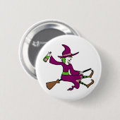 Tipsy Witch Ronde Button 5,7 Cm (Voorkant /achterkant)