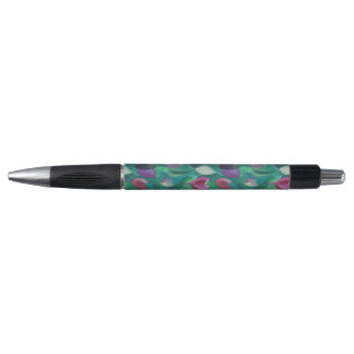 Tipteen door de tulpen pen