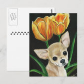 "TipToeing Thru the Tulips" Briefkaart van de Chih (Voorkant / Achterkant)