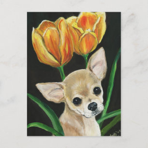"TipToeing Thru the Tulips" Briefkaart van de Chih