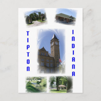 Tipton Indiana Collage Briefkaart