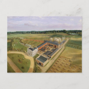 Tiptree Hall en Boerderij, Essex, c.1850-60 (olie Briefkaart