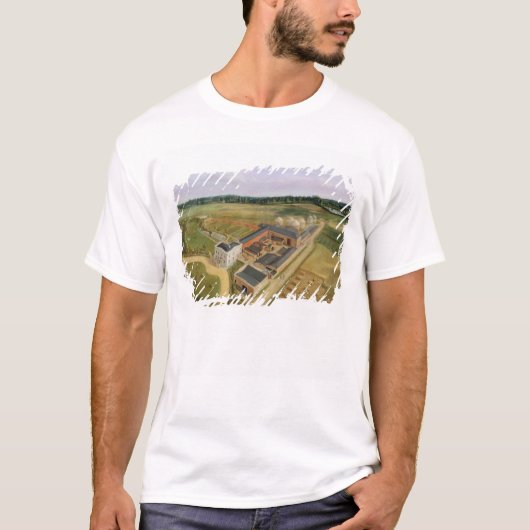 Tiptree Hall en Boerderij, Essex, c.1850-60 (olie T-shirt (Voorkant)