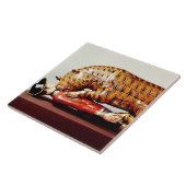 Tipu's Tiger, c.1790 (hout) Tegeltje (Zijkant)