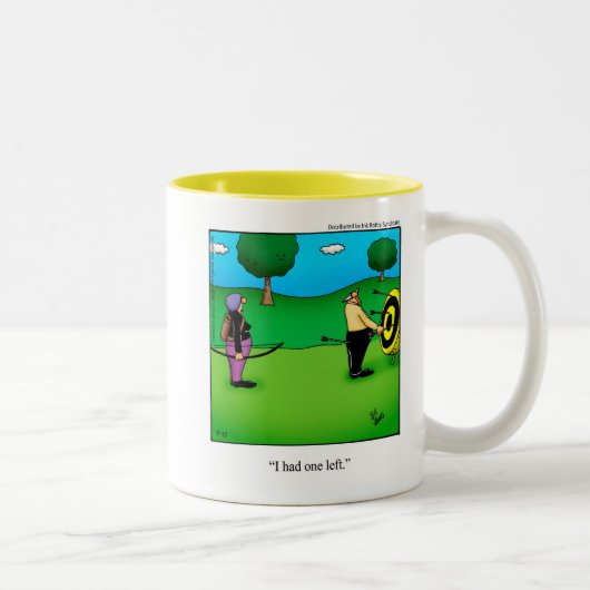 Tir à l'arc Humour cadeau Mug (Droit)