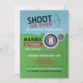 Tir à l'arc Invitation Anniversaire Flèches fléché (Devant)