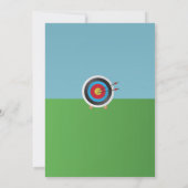 Tir à l'arc Invitation Anniversaire Flèches fléché (Dos)