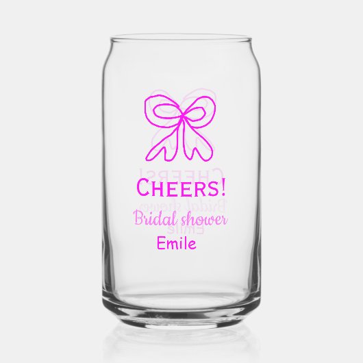 Tir à l'arc rose violet ruban douche de mariée ajo (Recto)