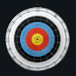 Tir à l'arc Tableau de bord cible<br><div class="desc">Élevez votre jeu de fléchettes avec ce tableau de fléchettes unique cible de tir à l'arc. Combinant le design classique du tableau de fléchettes avec une torsion au tir à l'arc, ce tableau offre une torsion amusante et stimulante sur un jeu classique. Parfait pour les soirées de jeux, les fêtes...</div>