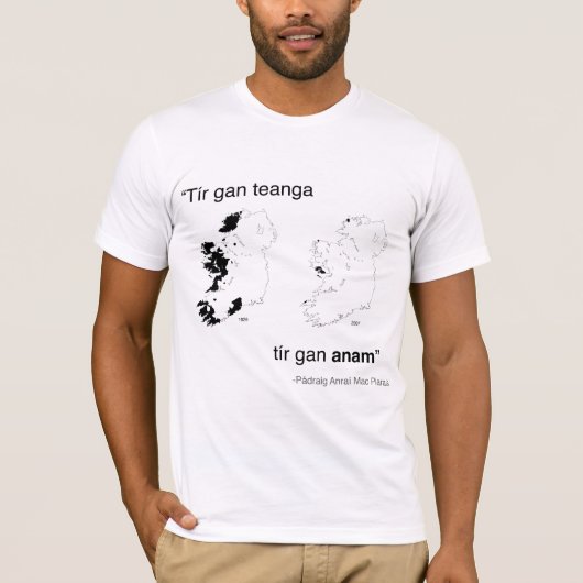 Tír gan Teanga shirt (Voorkant)
