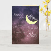 Tir pour la carte de voeux inspirée de la Lune (Fleur jaune)