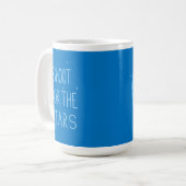 Tir pour les étoiles Mouton motivationnel Mug (Devant gauche)