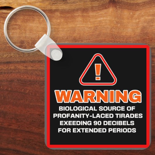 TIRADEWAARSCHUWING SLEUTELHANGER (Voorkant)