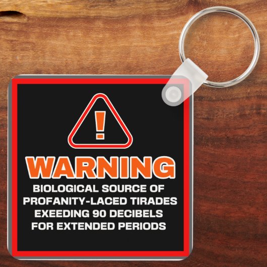 TIRADEWAARSCHUWING SLEUTELHANGER (Achterkant)