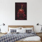 Tirage de cerisier rouge foncé dans la toile d'art (Insitu(Chambre))