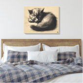 Tirage Kitten Dessin Toile Emballée Impression (Insitu(Chambre))