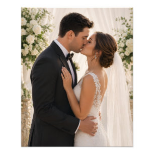 Tirage photo personnalisé de mariage 16x20