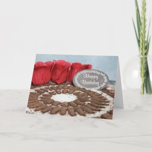 Tiramisu : Bonne carte d'anniversaire (Devant)