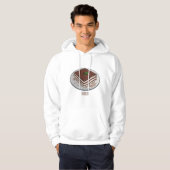 Tiramisu cake cartoon afbeelding hoodie (Voorkant volledig)